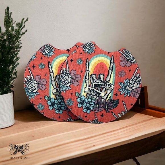 Sensitive Savage Car Coaster 2 Pack - Picture 5 of 12